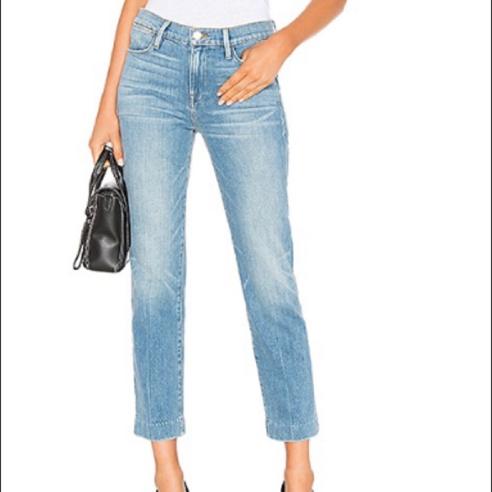 FRAME Le High Straight Jeans